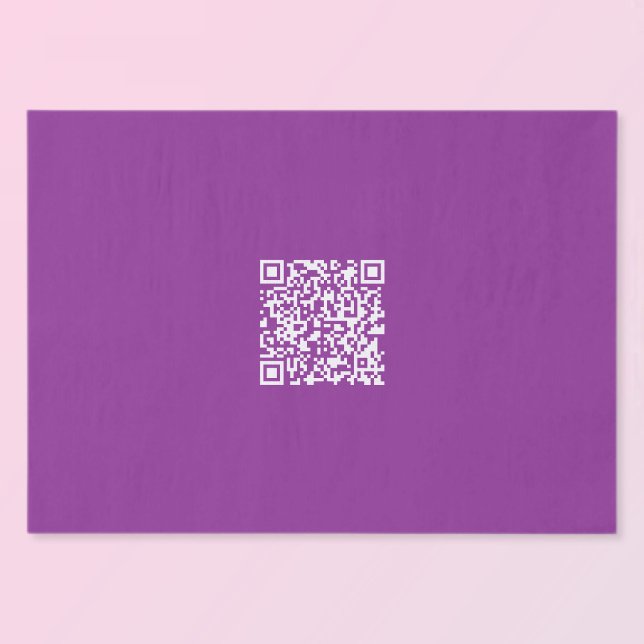 Instant QR code with Your Website URL | Purple Tissue Paper (Creator Uploaded)