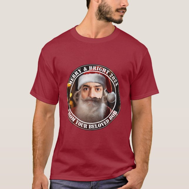 Instant Santa! Just add your face. T-Shirt (Front)