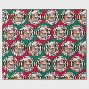 Instant Santa! Just add your face. Wrapping Paper