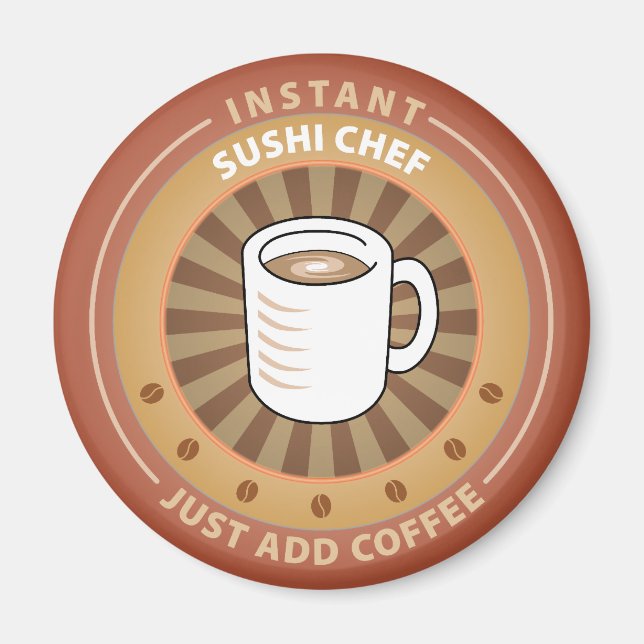 Instant Sushi Chef Magnet (Front)