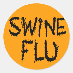 Instant Swine Flu Costume Classic Round Sticker