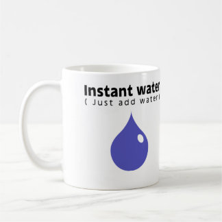 Instant water coffee mug