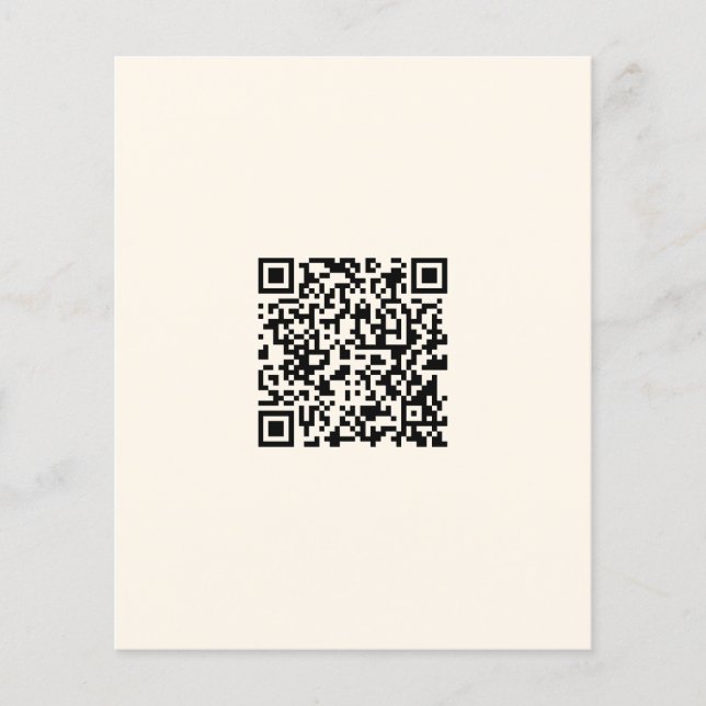 Instantly Create a QR Code | Editable Off White Flyer (Front)