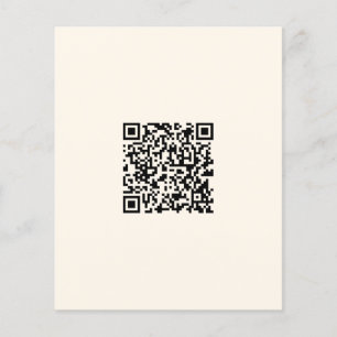 Instantly Create a QR Code   Editable Off White Flyer