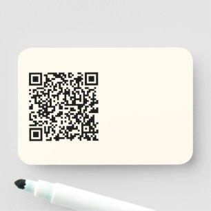 Instantly Create a QR Code Editable Off White Name Tag