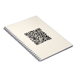 Instantly Create a QR Code Editable Off White Notebook