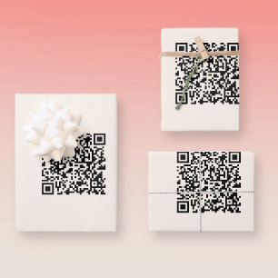 Instantly Create a QR Code   Editable Off White Wrapping Paper Sheet
