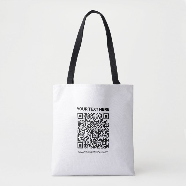 Instantly Create a QR code for Any Website Address Tote Bag (Front)