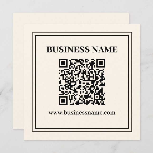 Instantly Create a Scannable QR code for Business Card (Front/Back)
