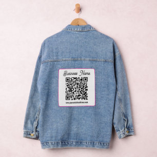 Instantly Create a Scannable QR code for Business Denim Jacket