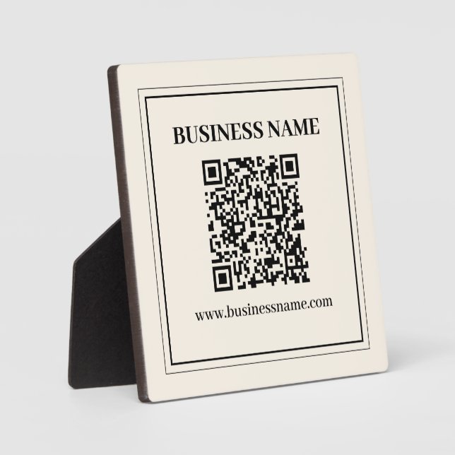 Instantly Create a Scannable QR code for Business Plaque (Front)