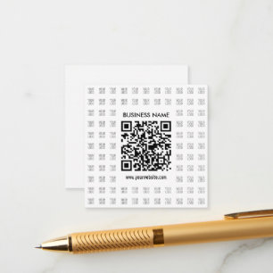 Instantly Create Scannable QR code & Logo Pattern Enclosure Card