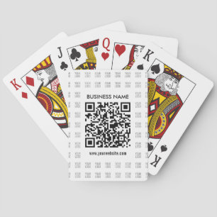Instantly Create Scannable QR code & Logo Pattern Playing Cards