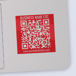 Instantly Create Your Own QR Code   Editable Red