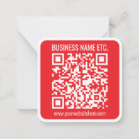Instantly Create Your Own QR Code | Editable Red