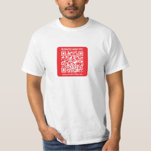 Instantly Create Your Own QR Code   Editable Red T-Shirt