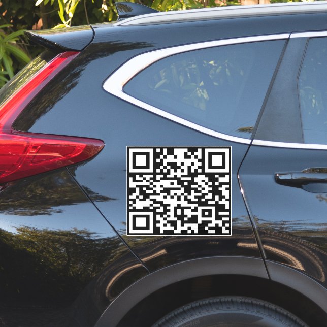 Instantly Created QR Code (by entering your URL) (Car Side)