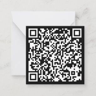 Instantly Created QR Code (by entering your URL) Card