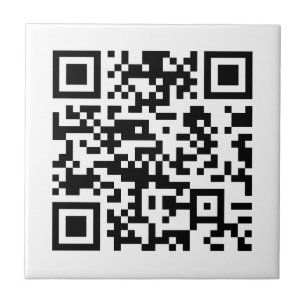 Instantly Created QR Code (by entering your URL) Ceramic Tile