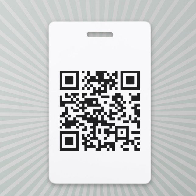 Instantly Created QR Code (by entering your URL) ID Badge (Creator Uploaded)