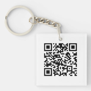 Instantly Created QR Code (by entering your URL) Key Ring