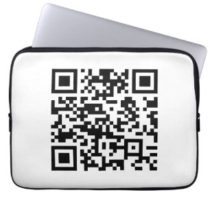 Instantly Created QR Code (by entering your URL) Laptop Sleeve