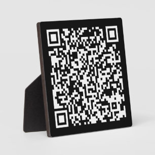 Instantly Created QR Code (by entering your URL) Plaque