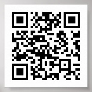 Instantly Created QR Code (by entering your URL) Poster