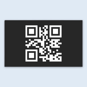 Instantly Created QR Code (by entering your URL) Rectangular Sticker