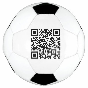 Instantly Created QR Code (by entering your URL) Soccer Ball