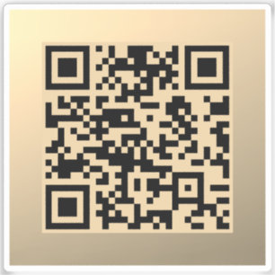 Instantly Editable QR code Template   Faux Gold