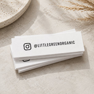 Instgram Business Cards Custom IG Handle Card