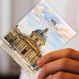 Institut De France, Paris | Watercolor Landscape Postcard