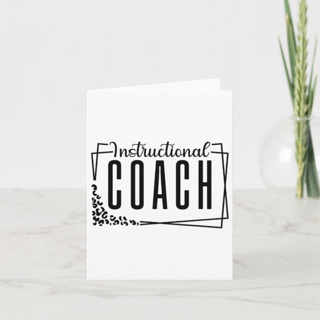 Instructional Coach Back To School Matching Group  Card (Front)