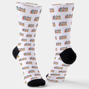 Instructional Coach Educational Coach Retro Socks