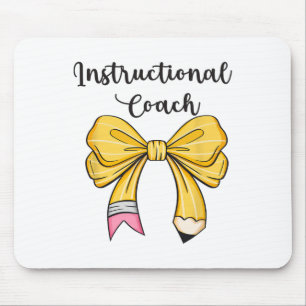 Instructional Coach Funny Back To School Worker Ap Mouse Pad