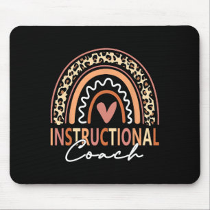 Instructional Coach Leopard Rainbow Supplies Byck Mouse Pad
