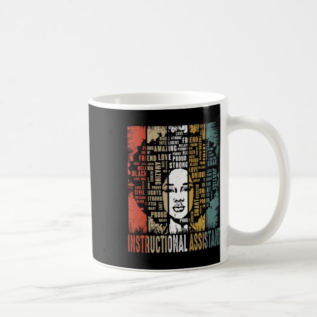 Instructional Istant Afro African Black History Mo Coffee Mug (Right)