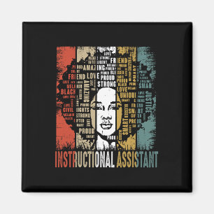 Instructional Istant Afro African Black History Mo Magnet