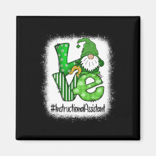 Instructional Istant Love St Patricks Day Gnome Sh Magnet