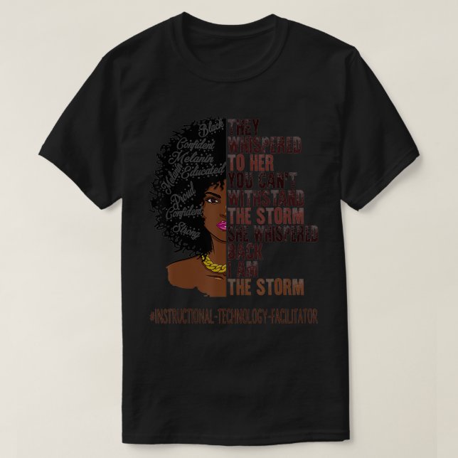 Instructional Technology Facilitator African Ameri T-Shirt (Design Front)