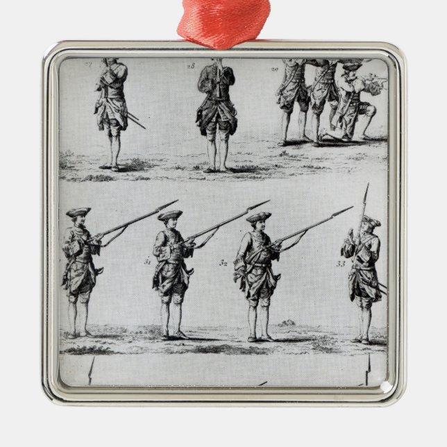 Instructions for a Bayonet Drill Metal Tree Decoration (Front)