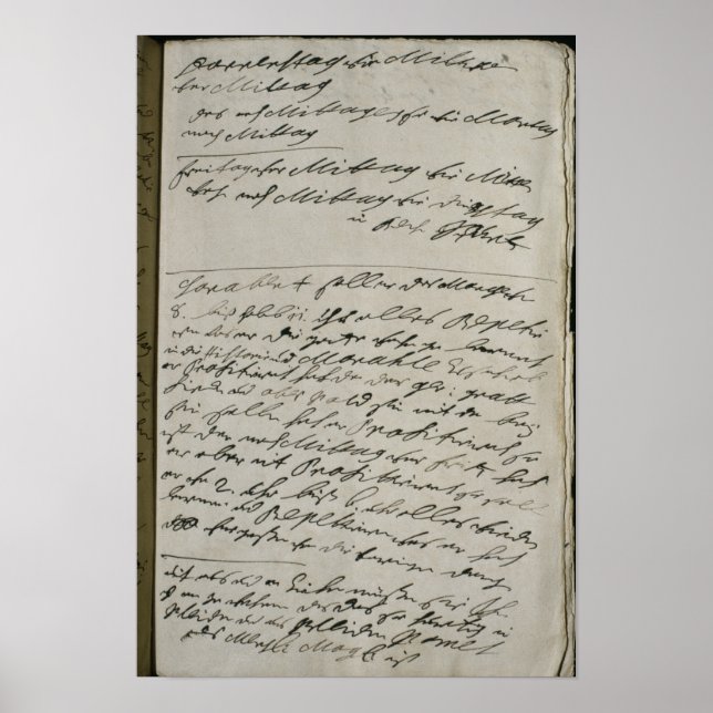 Instructions issued by Friedrich Wilhelm I Poster (Front)