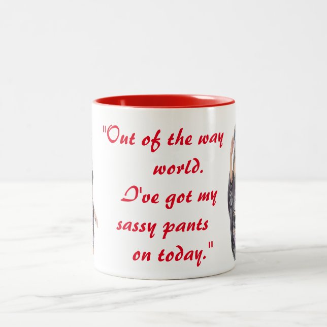 Instructions Not Needed Two-Tone Coffee Mug (Center)