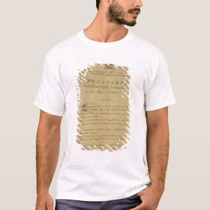 Instructions to soldiers issued by Napoleon T-Shirt