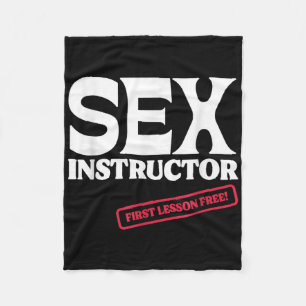 Instructor First Lesson Free! Bachelorette Party  Fleece Blanket
