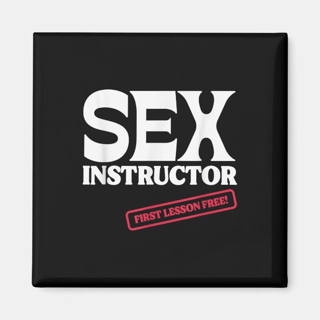 Instructor First Lesson Free! Bachelorette Party  Magnet (Front)