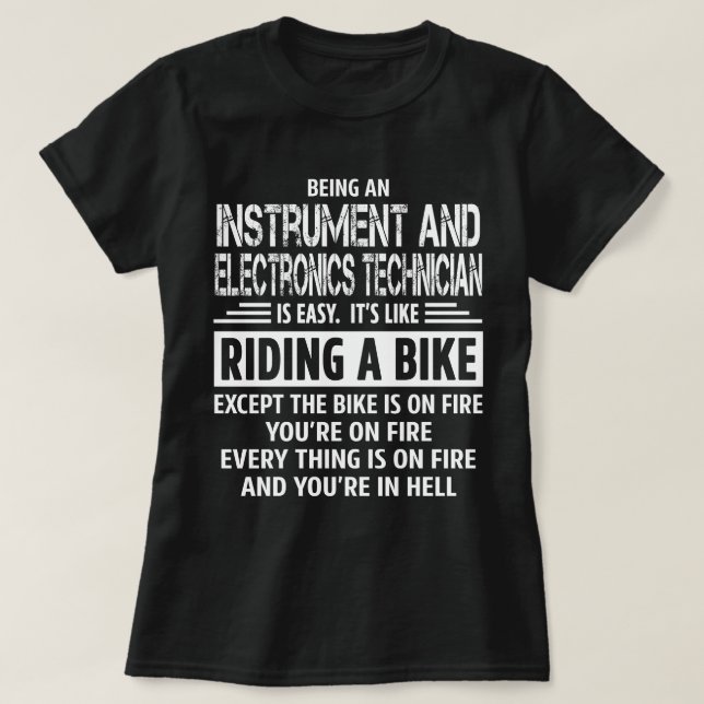 Instrument and Electronics Technician T-Shirt (Design Front)