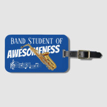 Instrument Case NAME TAG Saxophone