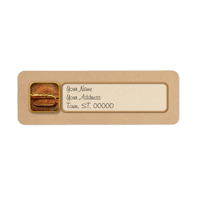 Instrument - Horn - Reveille and Rouse Return Address Label (Front)